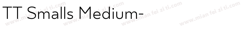 TT Smalls Medium字体转换